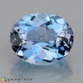 Natural Apatite 1.06 Carats Steel Blue Oval 7x6 mm Loose Gemstone - Image 2