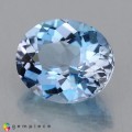 Natural Apatite 1.06 Carats Steel Blue Oval 7x6 mm Loose Gemstone - Image 3
