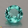 Natural Apatite 1.34 Carats Paraiba Blue Green Round 7x4 mm Loose Gemstone - Image 1
