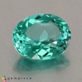 Natural Apatite 1.47 Carats Paraiba Blue Green Oval 8x7 mm Loose Gemstone - Image 1