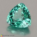 Natural Apatite 1.51 Carats Paraiba Blue Green Trilliant  7x7 mm Loose Gemstone - Image 3