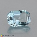 Natural Aquamarine 2.49 Carats Sky Blue Step Octagon 10x7 mm Loose Gemstone - Image 3