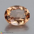 Natural Beryl 5.36 Carats Imperial Orange Oval 13x11 mm Loose Gemstone - Image 1