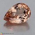 Natural Beryl 6.55 Carats Imperial Orange Pear 15x11 mm Loose Gemstone - Image 1