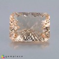 Natural Beryl 9.96 Carats Peach Pink Concave 16x12 mm Loose Gemstone - Image 3