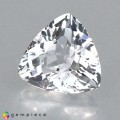 Natural Beryl 2.69 Carats White Trilliant  9x10 mm Loose Gemstone - Image 2