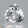 Natural Beryl 2.69 Carats White Trilliant  9x10 mm Loose Gemstone - Image 1