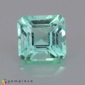 Natural Beryl 0.95 Carats Mint Green Octagon 6x6 mm Loose Gemstone - Image 1