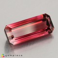 Natural Tourmaline 5.58 Carats Pink to Champagne Emerald 16x7 mm Loose Gemstone - Image 1