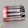 Natural Tourmaline 4.54 Carats Pink to Champagne Emerald 11x7 mm Loose Gemstone - Image 1