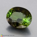 Natural Tourmaline 3.06 Carats Green to Brownish Orange Oval 10x8 mm Loose Gemstone - Image 2