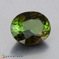 Natural Tourmaline 3.06 Carats Green to Brownish Orange Oval 10x8 mm Loose Gemstone - Image 1