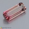 Natural Tourmaline 3.25 Carats Pink to Baby Pink Emerald Cut 14x6 mm Loose Gemstone - Image 1