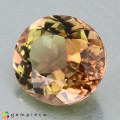 Natural Tourmaline 3.56 Carats Orange Pink to Green Oval 10x9 mm Loose Gemstone - Image 4