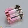 Natural Tourmaline 2.02 Carats Pink to Champagne Emerald Cut 7x6 mm Loose Gemstone - Image 4