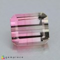 Natural Tourmaline 2.02 Carats Pink to Champagne Emerald Cut 7x6 mm Loose Gemstone - Image 5
