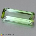 Natural Tourmaline 2.92 Carats Green to Light Green Emerald Cut 14x5 mm Loose Gemstone - Image 2
