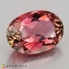 Natural Tourmaline 2.91 Carats Pink to Champagne Oval 11x8 mm Loose Gemstone - Image 1
