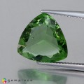 Natural Chrome tourmaline 6.39 Carats Green Trilliant  14x14 mm Loose Gemstone - Image 1