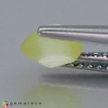 Natural Chrysoberyl cat's eye 0.98 Carats Yellow Oval Cabochon 6x5 mm Loose Gemstone - Image 3