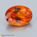 Natural Clinohumite 2.44 Carats Fiery Orange Oval 10x7 mm Loose Gemstone - Image 1