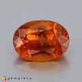 Natural Clinohumite 1.81 Carats Vivid Orange Oval 9x6 mm Loose Gemstone - Image 1