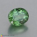 Natural Demantoid garnet 1.39 Carats Green Oval 7x5 mm Loose Gemstone - Image 1