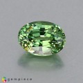 Natural Demantoid garnet 0.87 Carats Green Oval 7x5 mm Loose Gemstone - Image 1