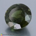 Natural Demantoid garnet  10.99 Carats Green to Brownish Orange Round 13x8 mm Loose Gemstone - Image 3