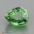Natural Demantoid garnet 0.91 Carats Green Pear 6x5 mm Loose Gemstone - Image 1