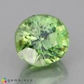 Natural Demantoid garnet 0.92 Carats Green Round 5x4 mm Loose Gemstone - Image 1