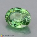 Natural Demantoid garnet 0.91 Carats Green Oval 6x5 mm Loose Gemstone - Image 2