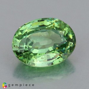 demantoid garnet  0.91cts - 6x5mm