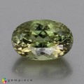 Natural Diaspore 4.66 Carats Honey Green to Salmon Brown Oval 12x8 mm Loose Gemstone - Image 1