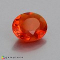 Natural Fire opal 0.80 Carats Orange Red Oval 8x7 mm Loose Gemstone - Image 3
