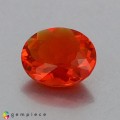 Natural Fire opal 0.80 Carats Orange Red Oval 8x7 mm Loose Gemstone - Image 1