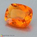 Natural Fire Opal 2.83 Carats Tangerine Orange With Mild Rainbow Flashes Cushion 12x10 mm Loose Gemstone - Image 4