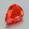 Natural Fire opal 1.39 Carats Reddish Orange Pear 10x7 mm Loose Gemstone - Image 4
