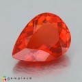 Natural Fire opal 1.39 Carats Reddish Orange Pear 10x7 mm Loose Gemstone - Image 5