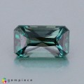 Natural Grandidierite 0.24 Carats Blue Green Emerald Cut 5x3 mm Loose Gemstone - Image 1