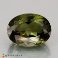 Natural Tourmaline 7.34 Carats Hunter Green Oval 13x10 mm Loose Gemstone - Image 1