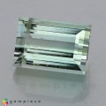 Natural Tourmaline 10.23 Carats Baby Mint Green Baguette 13x9 mm Loose Gemstone - Image 1