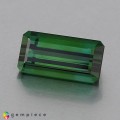 Natural Tourmaline 3.62 Carats Fine Green Emerald Cut 12x6 mm Loose Gemstone - Image 4