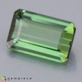 Natural Tourmaline 2.68 Carats Green Emerald Cut 10x6 mm Loose Gemstone - Image 1