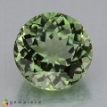 Natural Tourmaline 1.75 Carats Baby Green Round 7x5 mm Loose Gemstone - Image 1
