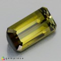 Natural Tourmaline 5.51 Carats Honey Green Emerald Cut 15x8 mm Loose Gemstone - Image 1