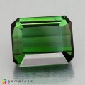 Natural Tourmaline 5.24 Carats Vivid Green Emerald Cut 10x8 mm Loose Gemstone - Image 4