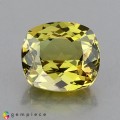 Natural Grossular garnet 2.47 Carats Vivid Yellow Cushion 8x7 mm Loose Gemstone - Image 1