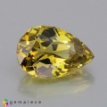 Natural Grossular garnet 2.50 Carats Vivid Yellow Pear 10x7 mm Loose Gemstone - Image 1