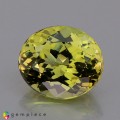 Natural Grossular garnet 2.47 Carats Vivid Yellow Oval 9x7 mm Loose Gemstone - Image 1